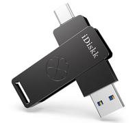 iDiskk 512 unità flash USB a stato solido, USB3.2 1000MB/s ad alta velocità Thumb Drive SSD, Gen2 USB-C Photo Stick Memory Drive per iPhone15/ iPad USB-C/Telefoni Android, Laptop/Mac e Tablet
