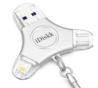 iDiskk Chiavetta fotografica certificata iOS MFI da 512 GB per iPhone e USB-C iPad Android Samsung Flash Drive per iPhone 13/13 pro/12/12 pro/12 mini/11/11/Pro/8/XR/X/XS MAX