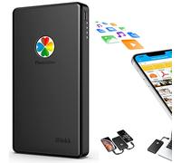 iDiskk Disco rigido esterno per iPhone Lightning da 2 TB (2000 GB) certificato MFi con 3 cavi integrati Hard disk portatile, disco rigido USB-C per iPhone e iPad/PC e cellulari TYPE-C (nero)