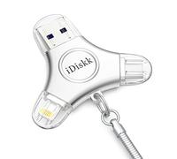 iDiskk MFi certificato 512GB iPhone/iPad/iPhone Photo stick, fulmine USB stick per Mac PC e tutti gli iPhones