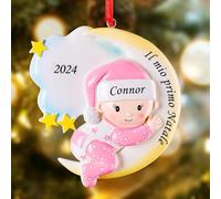 iDIY Palla di Natale con Nome - Mio Primo Natale - Pallina di Natale Personalizzabile - Primo Natale Neonato