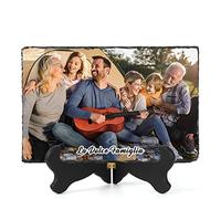 iDIY Regalo fotografico in ardesia personalizzato - Cornice per foto in ardesia personalizzata, lavagna per foto personalizzata, cornice per foto personalizzabile, regalo per mamma papà