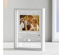 iDIY Targa Spotify Personalizzata-Cornice fotografica Spotify, regalo personalizzato per San Valentino, regalo per uomo, donna, coppia, anniversario, Natale, Natale