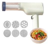Idiyappam elettrico e macchina per pasta, pressa per pasta senza fili portatile, macchina automatica per pasta 6 in 1, utensile da cucina multiuso per Idiyappam, pasta e tagliatelle fatte in casa