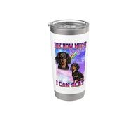 IDK How Much Longer Slay Black Long Haired Dachshund Lover Bicchiere termico in acciaio inox doppia parete