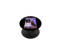 IDK How Much Longer Slay Black Long Haired Dachshund Lover PopSockets PopGrip Adesivo