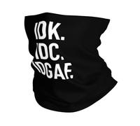 IDK-IDC-Idgaf Durevole Sciarpa A Mezza Faccia Lavabile Sciarpa al Collo Scaldacollo per Campeggio Yoga Bambini