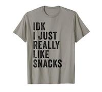 idk Mi piacciono davvero gli snack Funny Toddler Boy Girl Maglietta
