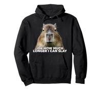 IDK Quanto più a Lungo Posso Uccidere Capybara Sarcastic Dank Meme Felpa con Cappuccio