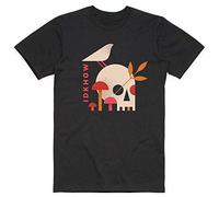 Idkhow - T-Shirt # L Unisex Black # Mushroom Skull
