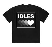 Idles 'Gradient Heart' Maglietta nera - NUOVO E UFFICIALE