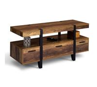 IDMarket - AUSTRIA Porta TV con gambe a spillo in legno da 113 cm con cassetti