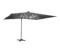 IDMarket - Calvi LED Grigio 3x4 M Parasole inclinabile a 360° con Copertura
