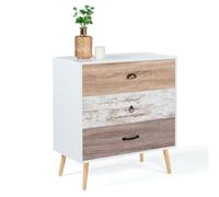 IDMarket - Cassettiera a 3 cassetti scandinavo BAHIA