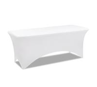IDMarket - Copertura bianca per tavolo pieghevole 180 cm