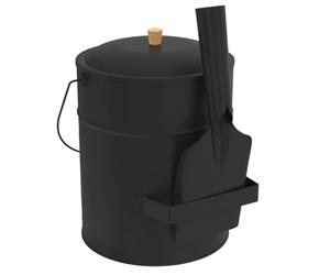 IDMarket - Cubo de cenizas de 15 kg con pala para cenizas