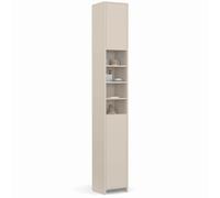 IDMarket - Mobiletto TOMI a 2 ante con 4 nicchie beige
