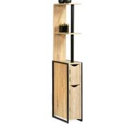 IDMarket - Mobili per WC a 2 ante con ripiani dal design industriale DETROIT