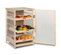 IDMarket - Ortaggi da frutto in legno VEGGE con 3 cassetti rimovibili