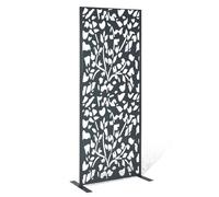 IDMarket - Pannello Decorativo Universale 160 x 60 CM Flower Grigio