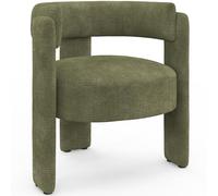 IDMarket - Poltrona tripode Gustave Tessuto Ciniglia Verde