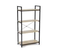 IDMarket - Scaffale a 4 livelli Detroit Design Industriale 130 CM