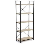 IDMarket - Scaffale DETROIT di design industriale a 5 livelli 170 cm