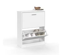 idmarket - Scarpiera 2 Ante Bianco