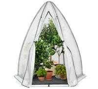 IDMarket - Serra invernale a cupola 160 x 160 x 180 cm Balcone e terrazza