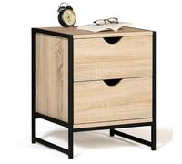 IDMarket - Set di 2 comodini Detroit con 2 cassetti Design Industriale