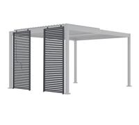 IDMarket - Set di 2 persiane modulari a pergola Grigio Antracite