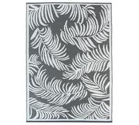 IDMarket - Tappeto esterno Coco Tropical Grigio e Bianco 180 x 280 CM