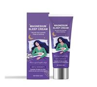 IDNNSRFSK Crema al magnesio per il sonno - Regola i ritmi del sonno, antirughe, favorisce il rilassamento, burro lozione al magnesio per uso topico