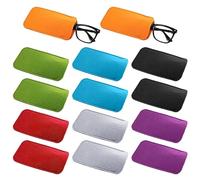 IDNVFY 14 Pezzi Sacchetti Di Vetro In Feltro, Bustina Di Bicchieri, Sacchetti Di Vetro Morbidi, Coperchio Protettivo Per Occhiali Da Sole, Borse Da Stoccaggio Degli Occhiali Da Sole (Multi -Colo).