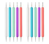 IDNVFY 2 Set di Predecessore, Rastrelliere A Colori, Registrazioni Multi-Size, Trapano Punti Manicure, Adatti A Manicure, Incisione del Suono, Artigianato (10 Pezzi).