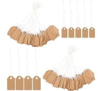 IDNVFY 200 Pezzi di Etichette di Carta, Elenco retrò E Semplici, Prezzi, Elenco di Imballaggi Regalo Fai -da -Te.