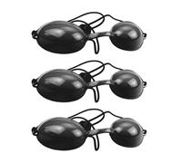IDNVFY 3 Paia Di Occhiali Di Sicurezza Neri, Maschera Protettiva A Blocchi Di Luce, Occhiali Da Sole E Maschera Per Gli Occhi Di Fotoni Strumenti Di Bellezza.