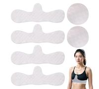 IDNVFY 6 Pezzi Di Cuscinetti Al Seno Di Cotone Bianco, Che Possono Essere Utilizzati Ripetutamente Per Donne In Gravidanza, Cuscinetti Comodi Che Assorbono Il Sudore E Forniture Per Donne.