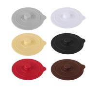 IDNVFY 6 Tazze in Silicone, Design Creativo della Polvere, Un Deckel di Tassing Resistente, Adatto A Tazze di Vetro E Tazze di Ceramica.