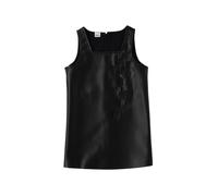 iDo abito bambina in ecopelle nero