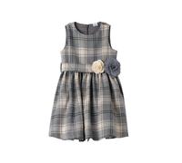 iDo abito bambina in fantasia scozzese grigio