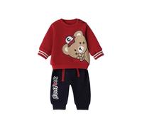 iDo completo neonato felpa e pantalone rosso blu 6m