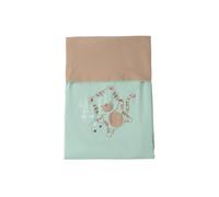 iDo copertina neonato con tigrotto verde acqua marrone