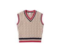 iDo gilet bambina in maglia beige 5A