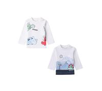 iDo set 2 T-shirt manica lunga con stampa bianco 12m