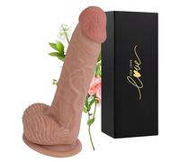 Đido Xxl Analé Giganté Đido Réalistico 20 cm Didó Věntôså Grósso Đido Analé Fãllø Reálísticó Sīlicønè Mòrbidó Péne Réalistico per Sésso Đidlo Péne Fintó per Donné Đido Ventósa