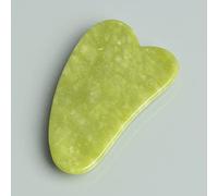 IDOBLO Raschietto per Gua Sha in Pietra di Giada Naturale, Strumenti per Massaggio Gua Sha per la Raschiatura dei Meridiani del Corpo, Triangolo