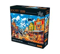 IDOBY Little Kings Illusions Puzzle da 1000 pezzi - Re dei leoni puzzle gatto 68 x 48 cm (Wild West)
