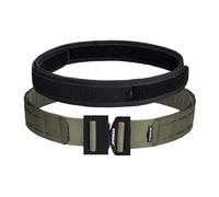 IDOGEAR 2'' Cintura Tattica Militare Molle con 1,75'' Cintura Interna Set Cintura Fibbia Metallica Heavy Duty Taglio Laser a Sgancio Rapido Hook-And-Loop (Medium for Waist 86-96 cm, Ranger Green)