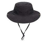IDOGEAR Cappello Boonie a Tesa Larga per Uomo e Donna, Ideale per la Pesca, la Caccia e Le attività all'Aria Aperta(Black)